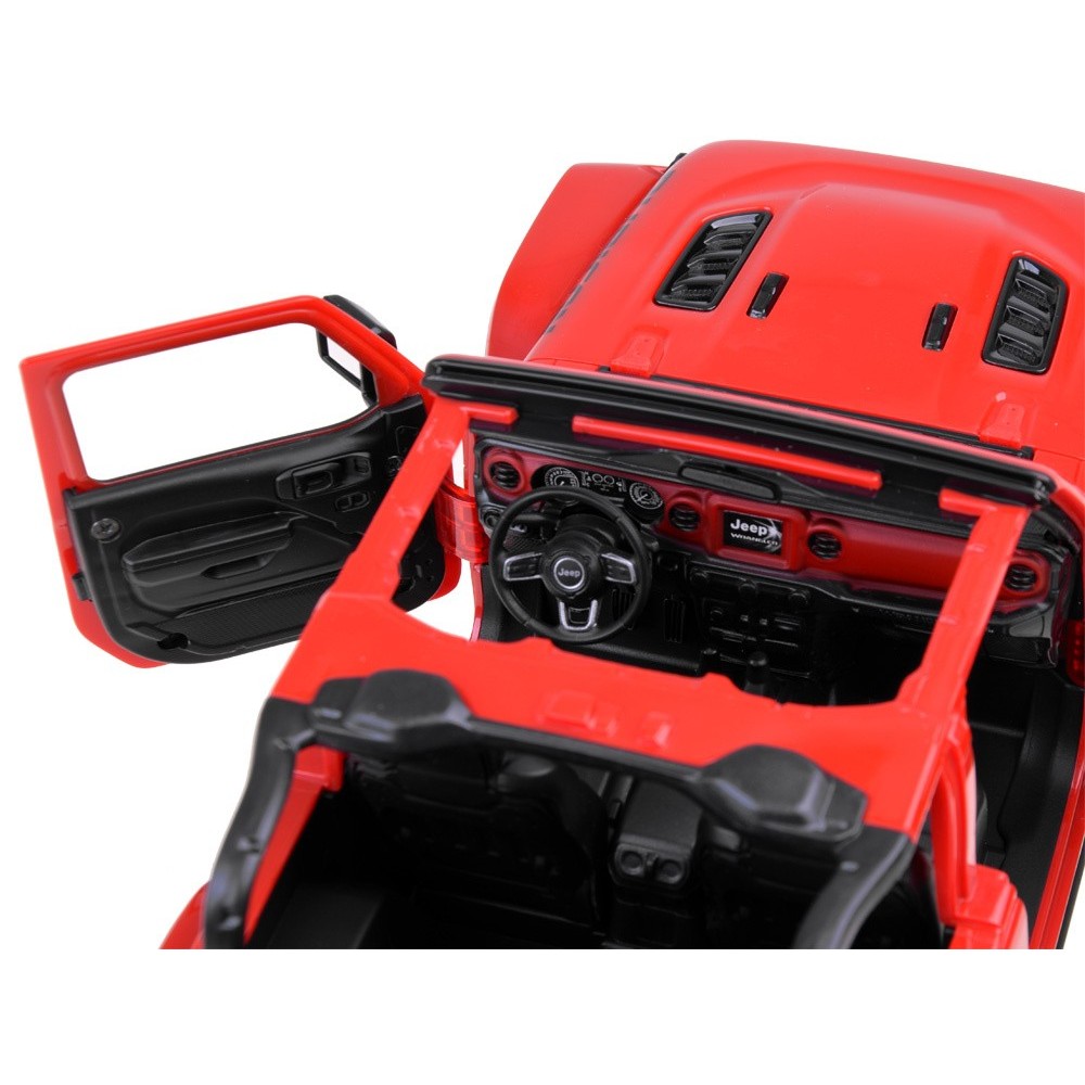 Rastar RC Auto Jeep Wrangler JL 1:14 na diaľkové ovládanie, červené