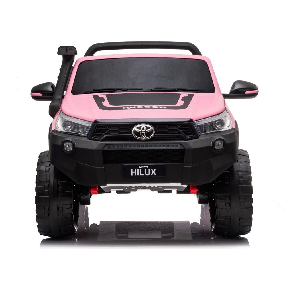 JOKO Elektrické autíčko Toyota Hilux Pick Up, Dvojmiestne Kožené sedadlo, Penové kolesá, Nosnosť 50kg, FM rádio, ružové