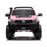 JOKO Elektrické autíčko Toyota Hilux Pick Up, Dvojmiestne Kožené sedadlo, Penové kolesá, Nosnosť 50kg, FM rádio, ružové