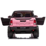 JOKO Elektrické autíčko Toyota Hilux Pick Up, Dvojmiestne Kožené sedadlo, Penové kolesá, Nosnosť 50kg, FM rádio, ružové