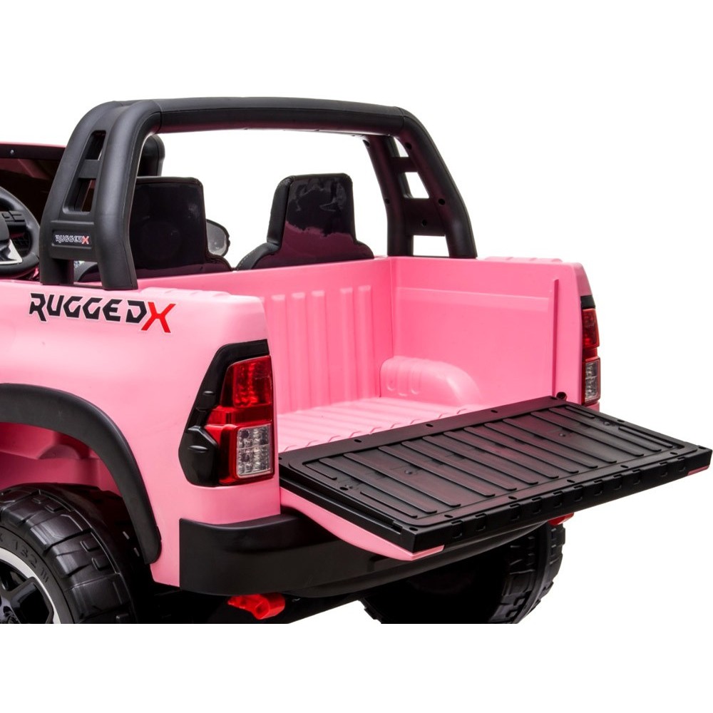 JOKO Elektrické autíčko Toyota Hilux Pick Up, Dvojmiestne Kožené sedadlo, Penové kolesá, Nosnosť 50kg, FM rádio, ružové
