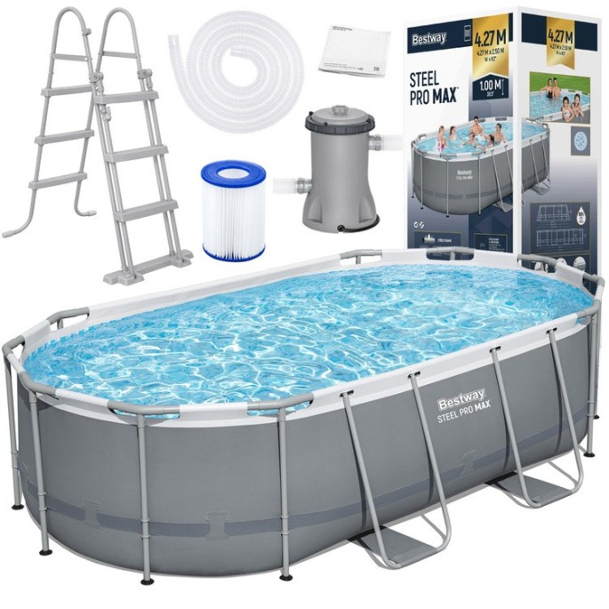 Bestway 56620 Bazén s Kovovou konštrukciou Power Steel 427x250x100, filtračné čerpadlo, rebrík