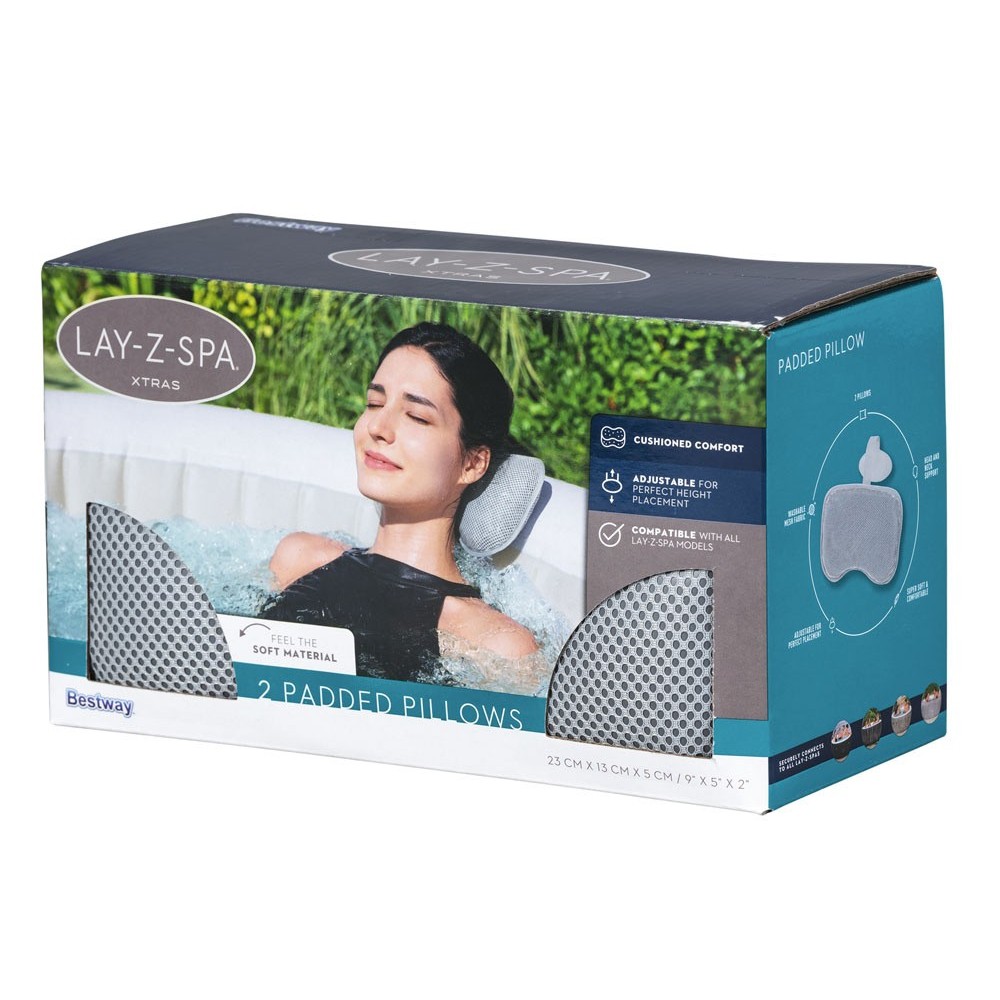 Bestway 60316 Vankúše na vírivku Jacuzzi Lay-Z Spa, opierka na hlavu, sada 2 kusy