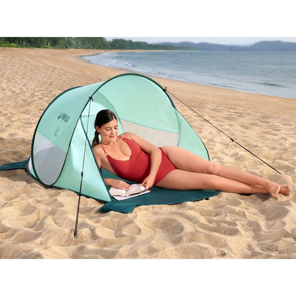 Bestway 68107 Plažový stan Pavillo Beach Quick UV 80 pre 2 osoby, modrý