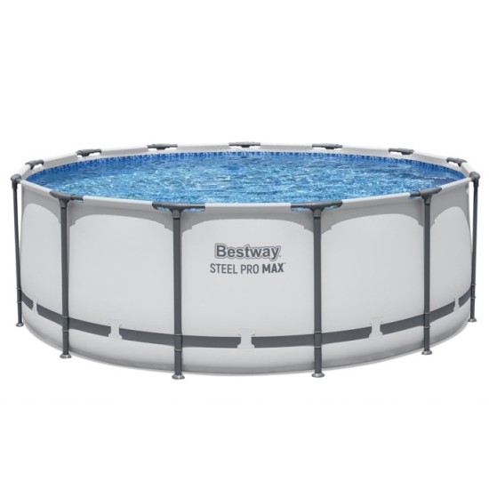 Bestway 5618W Bazén s kovovou konštrukciou Steel ProMAX™ 396x122cm + rebrík + plachta + filtračné čerpadlo