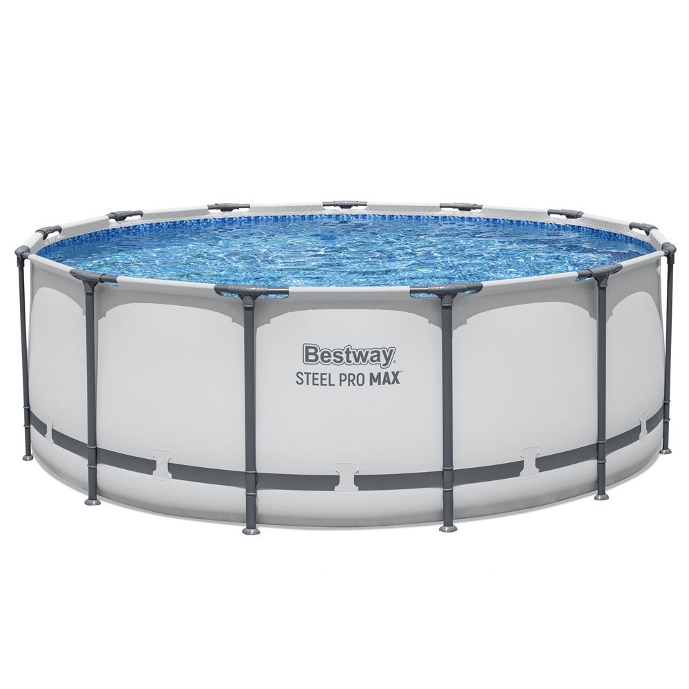Bestway 5618W Bazén s kovovou konštrukciou Steel ProMAX™ 396x122cm + rebrík + plachta + filtračné čerpadlo
