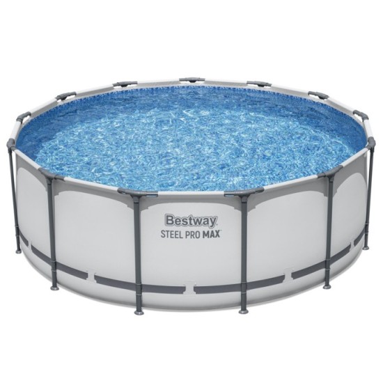 Bestway 5618W Bazén s kovovou konštrukciou Steel ProMAX™ 396x122cm + rebrík + plachta + filtračné čerpadlo
