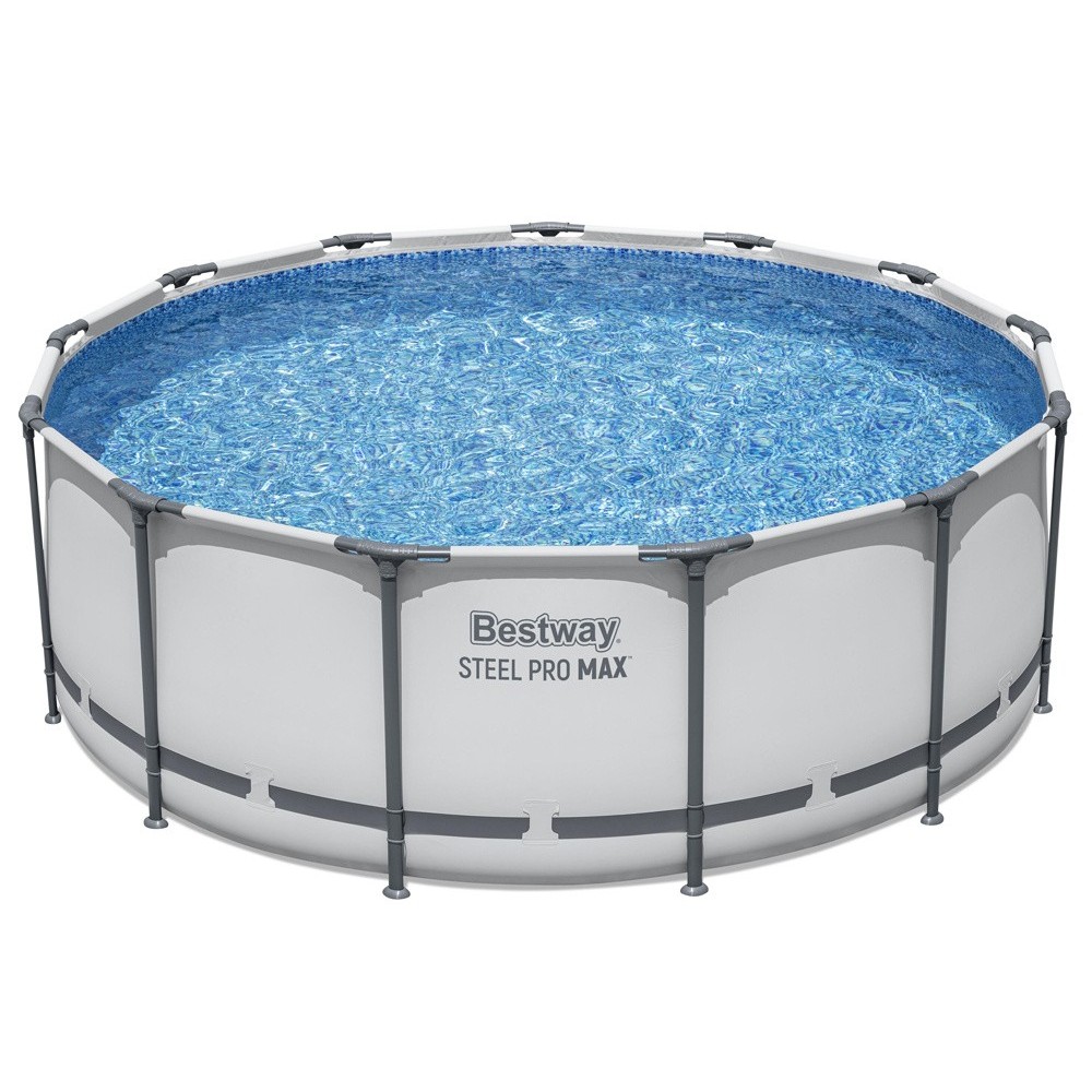 Bestway 5618W Bazén s kovovou konštrukciou Steel ProMAX™ 396x122cm + rebrík + plachta + filtračné čerpadlo