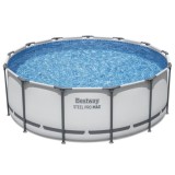 Bestway 5618W Bazén s kovovou konštrukciou Steel ProMAX™ 396x122cm + rebrík + plachta + filtračné čerpadlo