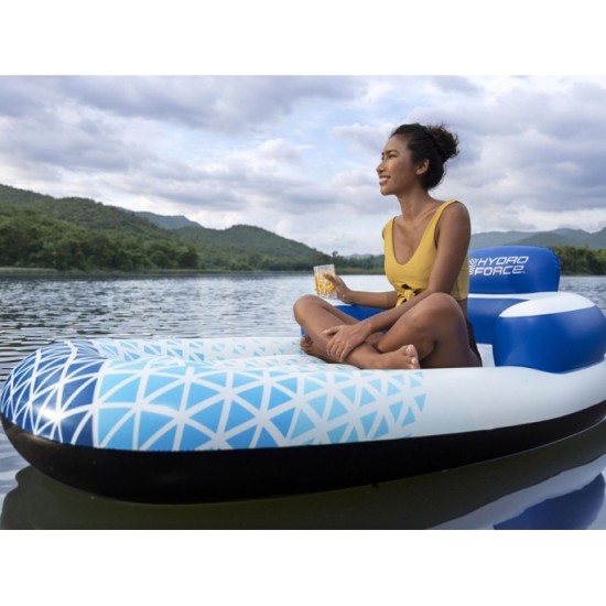 Bestway 43533 Nafukovací Matrac Indigo Waves s operadlom 183 x 97 cm