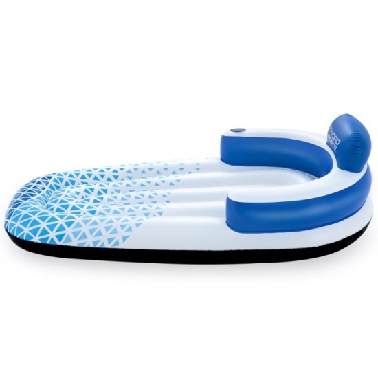 Bestway 43533 Nafukovací Matrac Indigo Waves s operadlom 183 x 97 cm