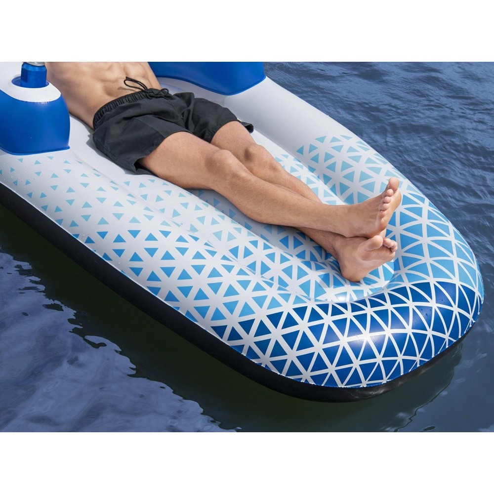 Bestway 43533 Nafukovací Matrac Indigo Waves s operadlom 183 x 97 cm