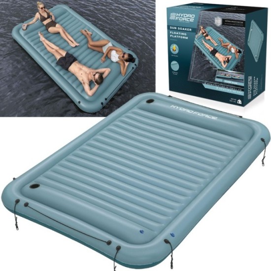 Bestway 43542 Nafukovací matrac plávajúci ostrov pre 4 osoby, modrý