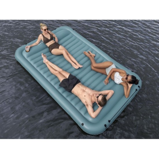 Bestway 43542 Nafukovací matrac plávajúci ostrov pre 4 osoby, modrý