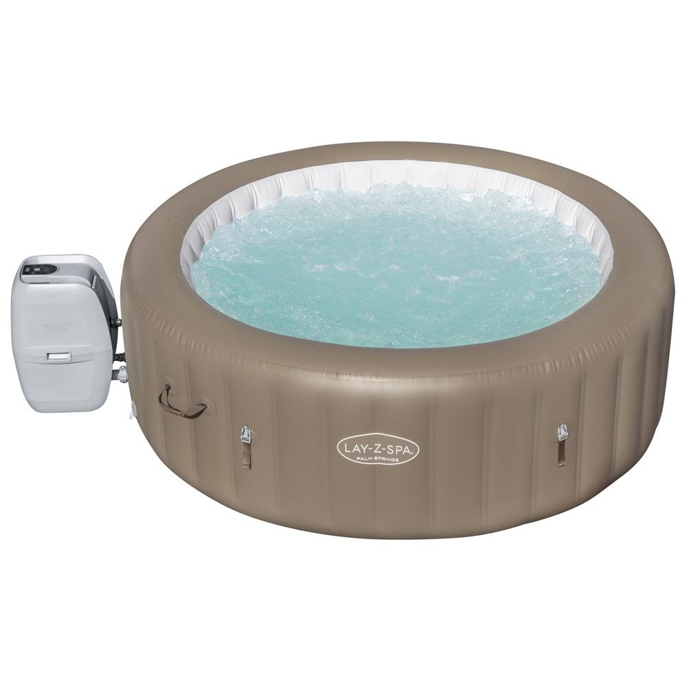 Bestway 60017 Vírivka Jacuzzi Lay-Z-Spa Palm Springs AirJet pre 6 osôb, priemer 196cm + plachta, zlatá