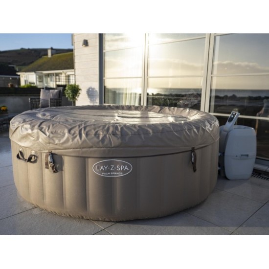 Bestway 60017 Vírivka Jacuzzi Lay-Z-Spa Palm Springs AirJet pre 6 osôb, priemer 196cm + plachta, zlatá