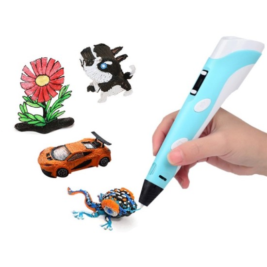 JOKO Náplň do 3D pera, sada 5 farieb 45 metrov, modrá, ružová, biela, čierna, fialová