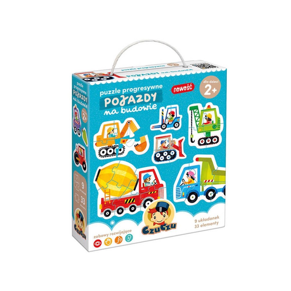 CzuCzu Detské Puzzle Autá, Dopravné prostriedky 9v1