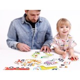 CzuCzu Detské Puzzle Autá, Dopravné prostriedky 9v1
