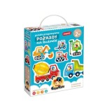CzuCzu Detské Puzzle Autá, Dopravné prostriedky 9v1