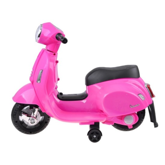 JOKO Elektrická motorka pre deti, skúter Vespa, ružová
