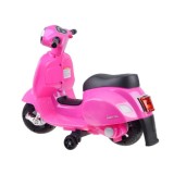 JOKO Elektrická motorka pre deti, skúter Vespa, ružová