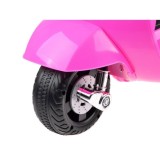 JOKO Elektrická motorka pre deti, skúter Vespa, ružová