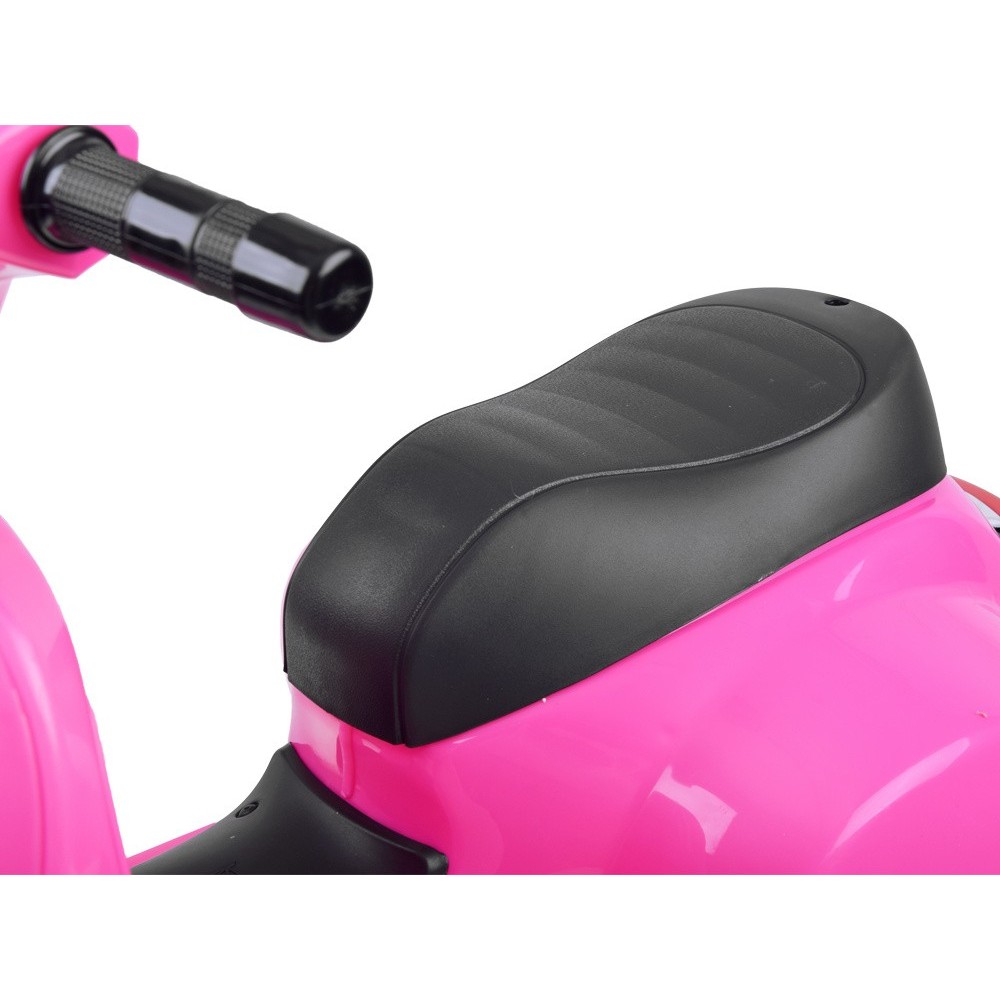 JOKO Elektrická motorka pre deti, skúter Vespa, ružová