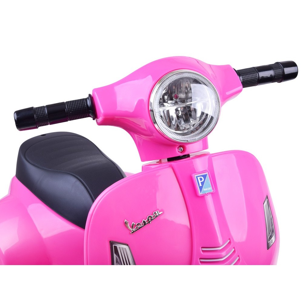 JOKO Elektrická motorka pre deti, skúter Vespa, ružová