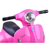 JOKO Elektrická motorka pre deti, skúter Vespa, ružová