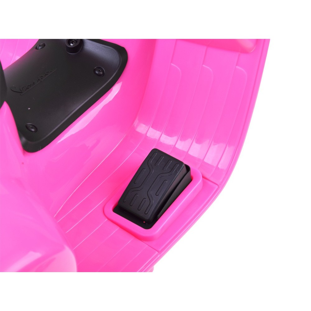 JOKO Elektrická motorka pre deti, skúter Vespa, ružová