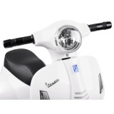 JOKO Elektrická motorka pre deti, skúter Vespa, biela