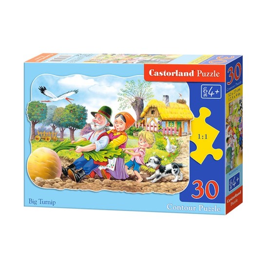 Castorland, Detské Puzzle Ťahal dedko repku, 30 ks