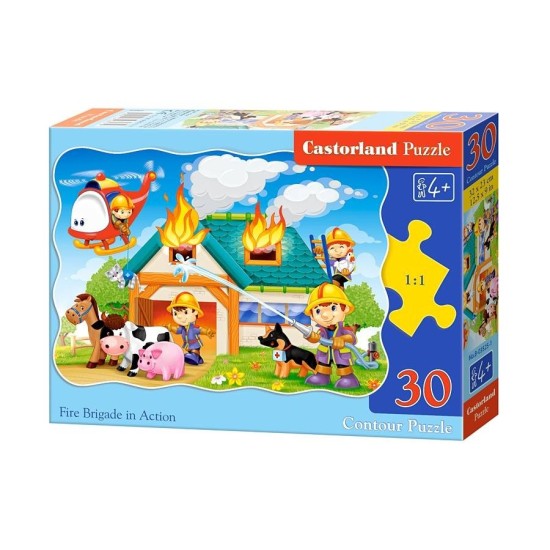 Castorland, Detské Puzzle Hasiči v akcii, 30 ks