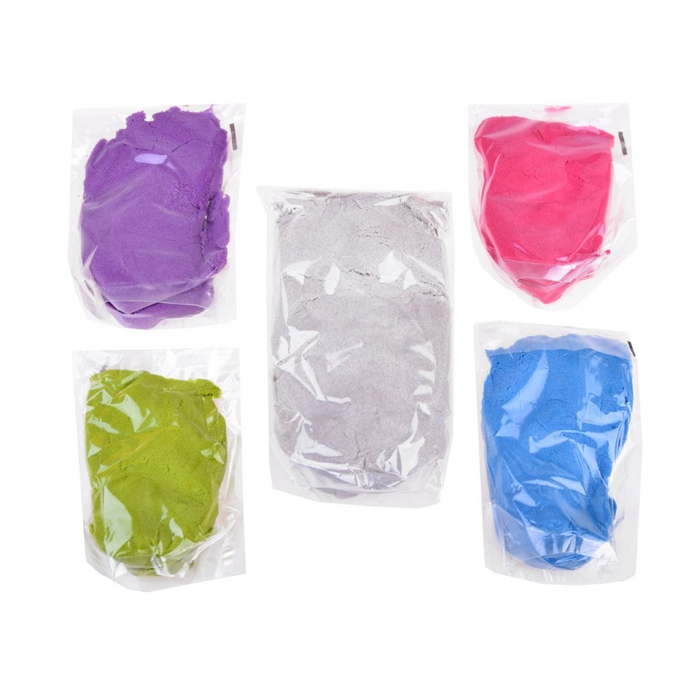 TUBAN Kineticky piesok 1,5kg + 4 formičky, Tuban Dynamic sand - Plážový set s vedrom