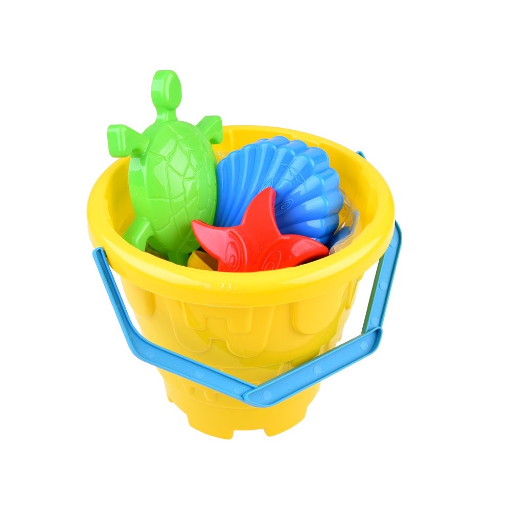 TUBAN Kineticky piesok 1,5kg + 4 formičky, Tuban Dynamic sand - Plážový set s vedrom