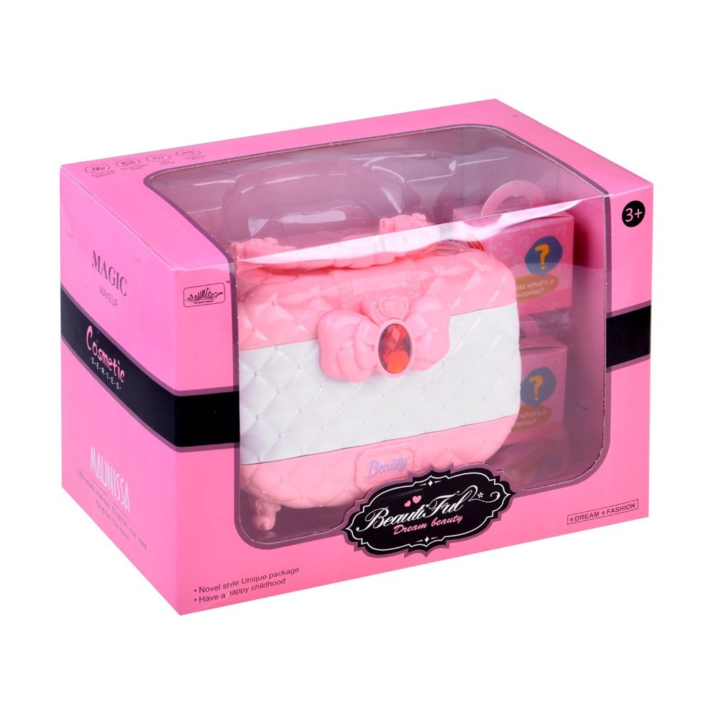 JOKO Detský Kozmetický Kufrík + Make Up sada + laky na nechty + gumičky