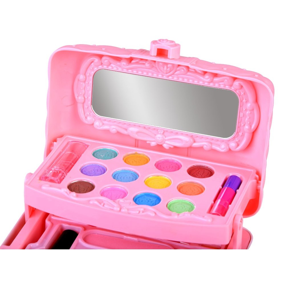 JOKO Detský Kozmetický Kufrík + Make Up sada + laky na nechty + gumičky
