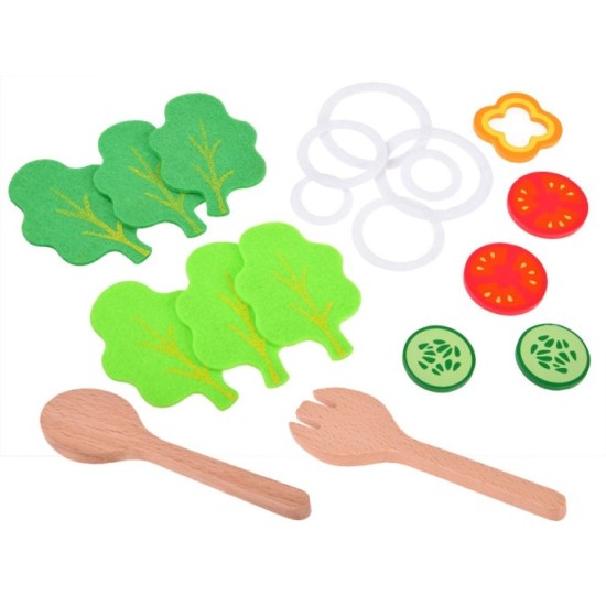 JOKO Detské Drevené Jedlo Zelenina v Miske
