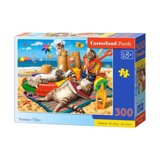 Castorland, Puzzle Zvieratá na pláži, 300 ks