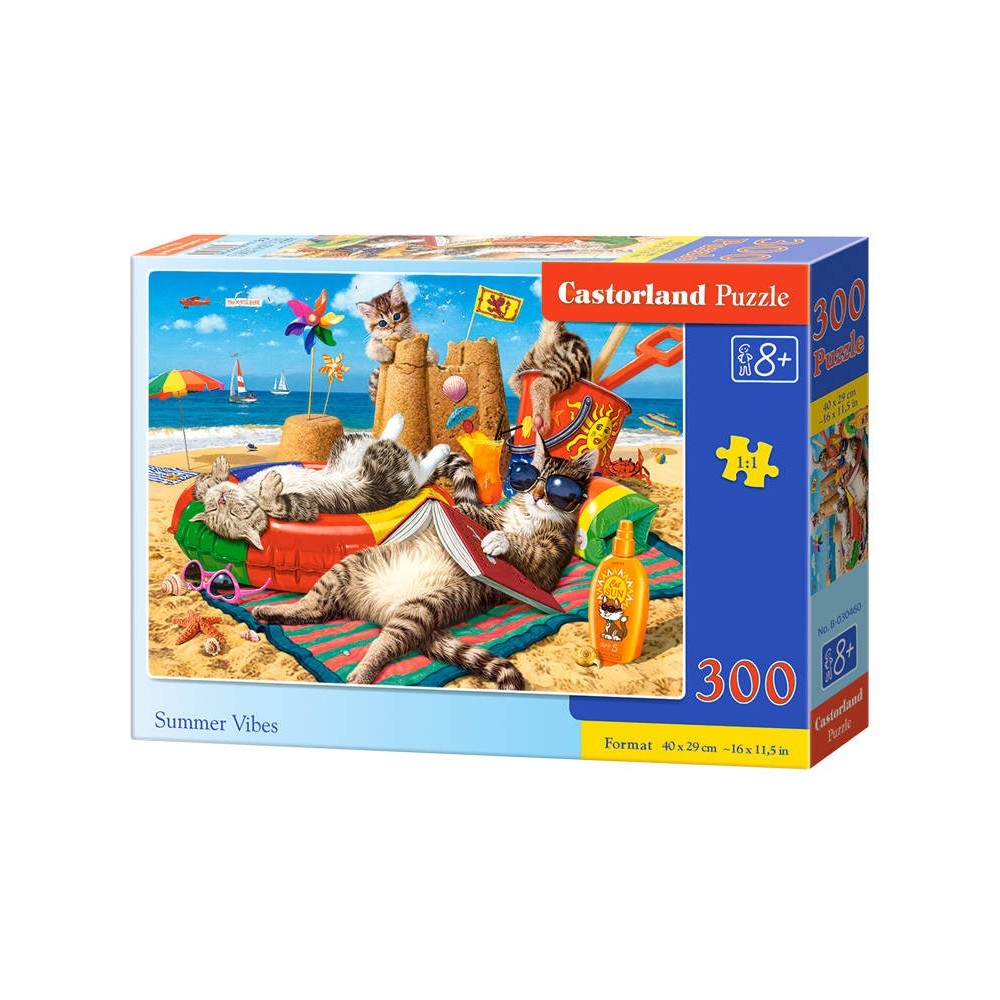 Castorland, Puzzle Zvieratá na pláži, 300 ks
