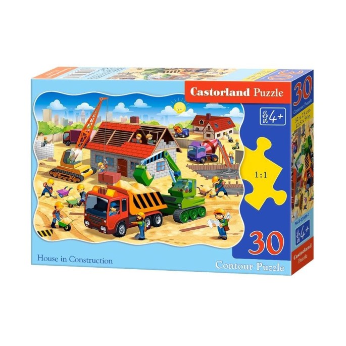 Castorland, Detské Puzzle Na stavbe, 30 ks
