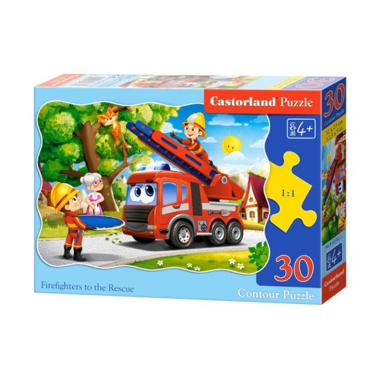 Castorland, Detské Puzzle Hasičské auto, 30 ks