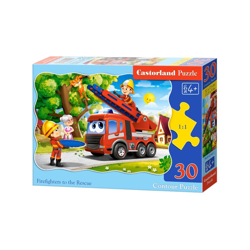 Castorland, Detské Puzzle Hasičské auto, 30 ks