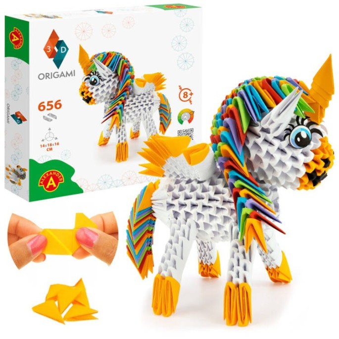 Alexander Kreatívna sada 3D Origami Jednorožec 656ks