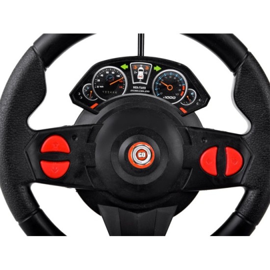 JOKO RC Auto s Plynovými Pedálmi + diaľkové ovládanie VOLANT a Semafór, žlté
