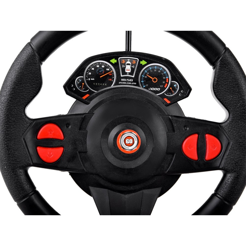 JOKO RC Auto s Plynovými Pedálmi + diaľkové ovládanie VOLANT a Semafór, žlté