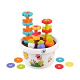Holla Toys Interaktívna Sada Malý Záhradník s magnetickou mrkvou a s kvietkami + 6 žetónov, pre deti od 12 mesiacov