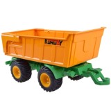 JOKO RC Traktor s Vlečkou na diaľkové ovládanie s vyklápacou vlečkou 42cm + svetlo, žltá vlečka