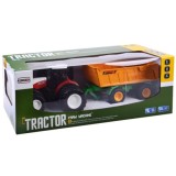 JOKO RC Traktor s Vlečkou na diaľkové ovládanie s vyklápacou vlečkou 42cm + svetlo, žltá vlečka